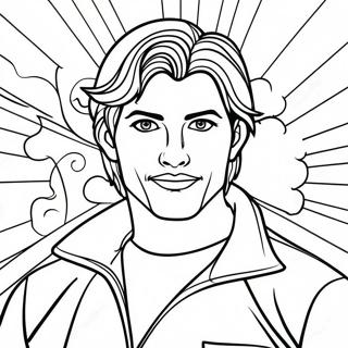 Zane With Colorful Background Coloring Page 52043-41672