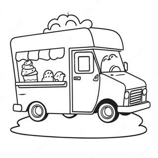 Ice Cream Truck Coloring Page 52082-41690