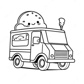 Ice Cream Truck Coloring Page 52082-41691