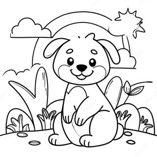 Happy Good Morning Animals Coloring Page 52093-41718