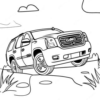 Gmc Yukon Off Road Adventure Coloring Page 52103-41709