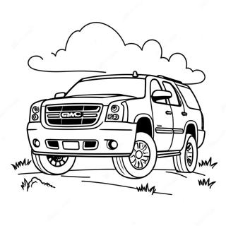 Gmc Yukon Off Road Adventure Coloring Page 52103-41711