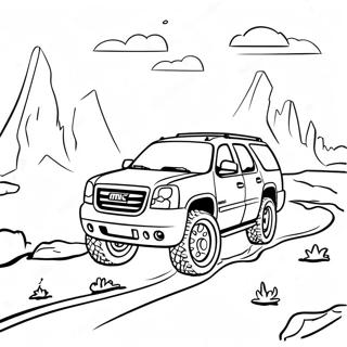 Gmc Yukon Off Road Adventure Coloring Page 52103-41712