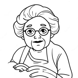 Get Well Soon Grandma Coloring Page 52112-41716