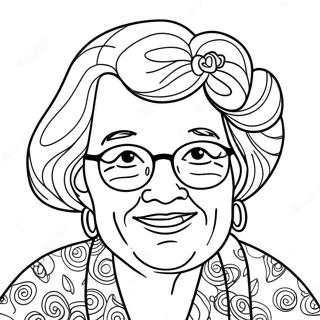 Cheerful Get Well Soon Grandma Coloring Page 52113-41724