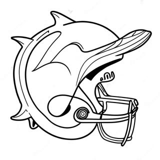 Miami Dolphins Logo Coloring Page 5211-4332