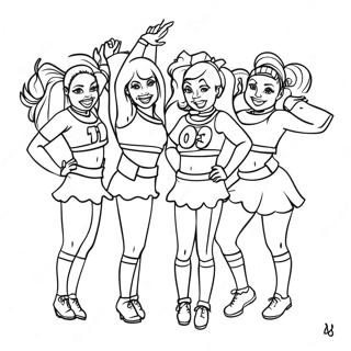 Miami Dolphins Cheerleaders Coloring Page 5212-4337