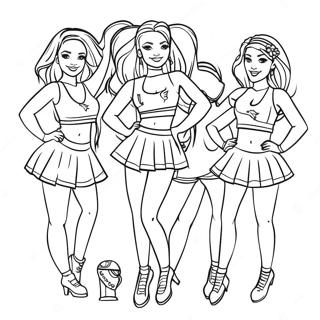 Miami Dolphins Cheerleaders Coloring Page 5212-4339