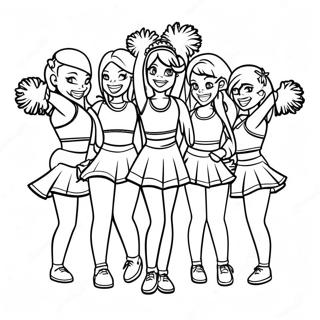 Lol Cheerleader Group Performance Coloring Page 52142-41739