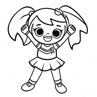 Lol Cheerleader Fun Pose Coloring Page 52143-41745