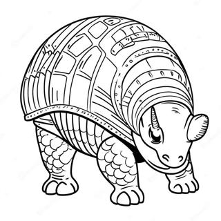 Armadillo Coloring Pages