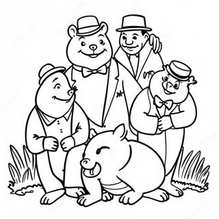 Wind In The Willows Characters Coloring Page 52172-41764