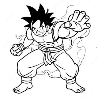 Luffy Gear 4 Snakeman Action Pose Coloring Page 52212-41803