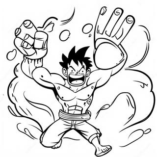 Luffy Gear 4 Snakeman Dynamic Battle Coloring Page 52213-41799