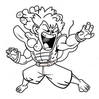 Luffy Gear 4 Snakeman Dynamic Battle Coloring Page 52213-41800