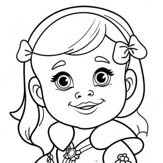 Baby Disney Princess Coloring Page 5221-4343