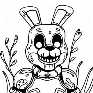 Creepy Springtrap In Shadows Coloring Page 52233-41813