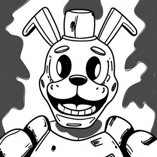 Creepy Springtrap In Shadows Coloring Page 52233-41814