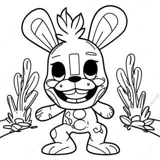 Creepy Springtrap In Shadows Coloring Page 52233-41816