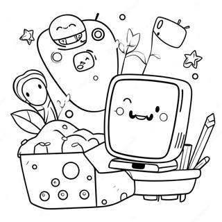 Bmo With Friends Coloring Page 52243-41825