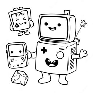 Bmo With Friends Coloring Page 52243-41827