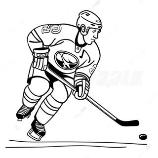 Buffalo Sabres Player Skating Coloring Page 52253-41830