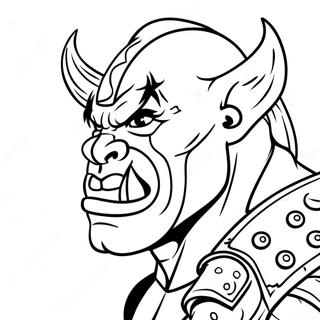 Epic Orc Warrior Coloring Page 52273-41850