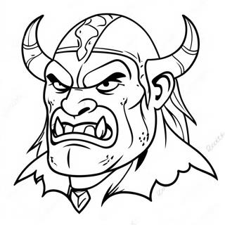 Epic Orc Warrior Coloring Page 52273-41852