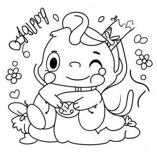 Happy Birthday Aunt Coloring Pages