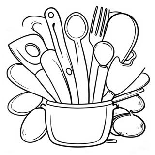 Kitchen Coloring Pages