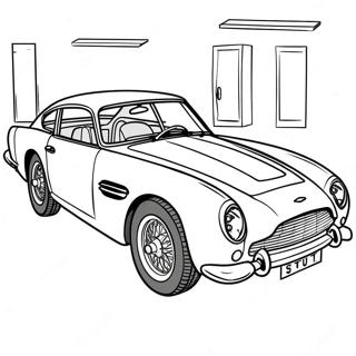 Classic Aston Martin Sports Car Coloring Page 52323-41891