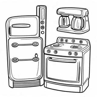 Kitchen Coloring Pages