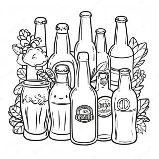 Craft Beer Variety Coloring Page 52343-41905