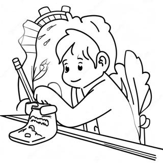 Morning Work Coloring Page 52352-41916