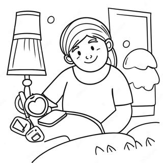 Colorful Morning Routine Coloring Page 52353-41911