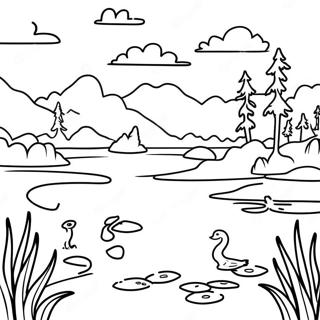 Wetlands Landscape Coloring Page 52382-41936