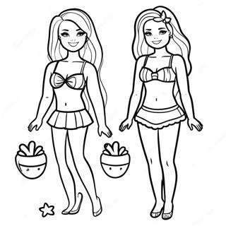 Barbie Swimsuit Coloring Pages