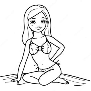 Barbie Swimsuit Coloring Page 52392-41944