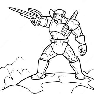 Striker Eureka In Battle Coloring Page 52413-41958