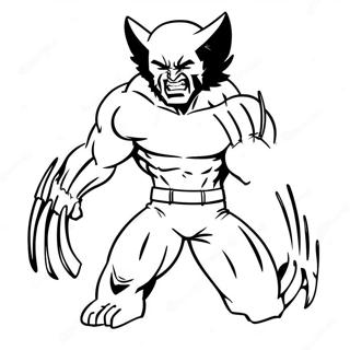 Wolverine Animal Coloring Page 52452-41988