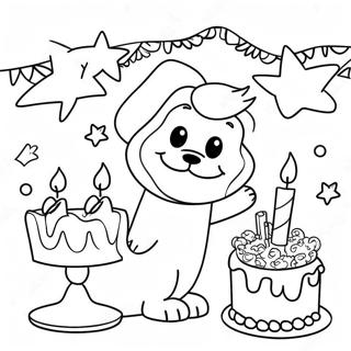 Happy 9th Birthday Coloring Pages