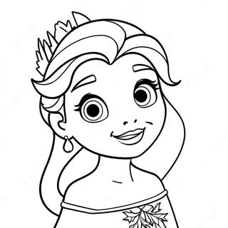 Elsa Christmas Coloring Pages