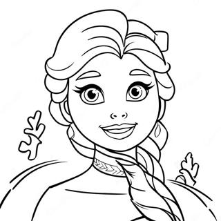 Elsa Christmas Coloring Page 52472-42002