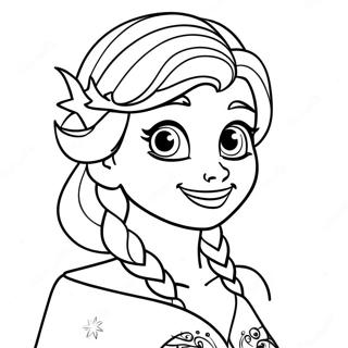 Elsa Christmas Coloring Page 52472-42003