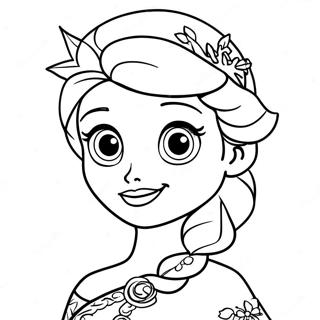 Elsa Christmas Coloring Page 52472-42004