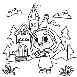 Vampire Girl Coloring Pages