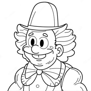 Krusty The Clown Coloring Pages