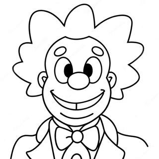 Krusty The Clown Coloring Page 52582-42092