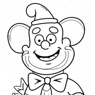 Funny Krusty The Clown Coloring Page 52583-42094