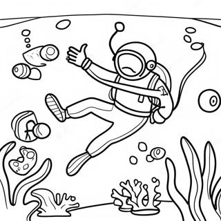 Scuba Diver Coloring Pages